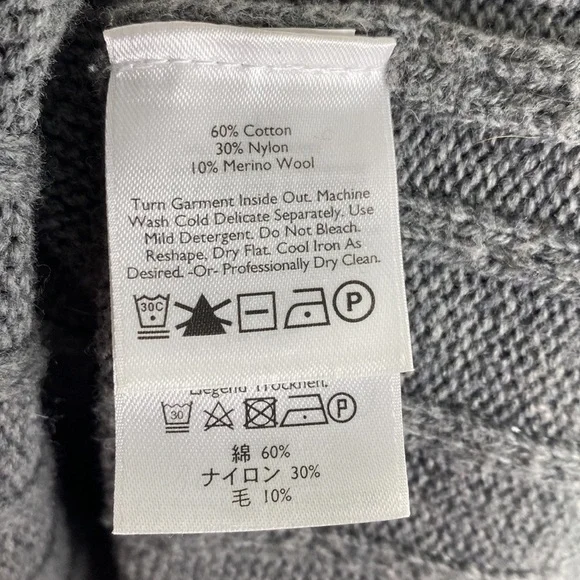 Eddie Bauer Wool Blend Nordic Button Cardigan Size Medium - Picture 7 of 7